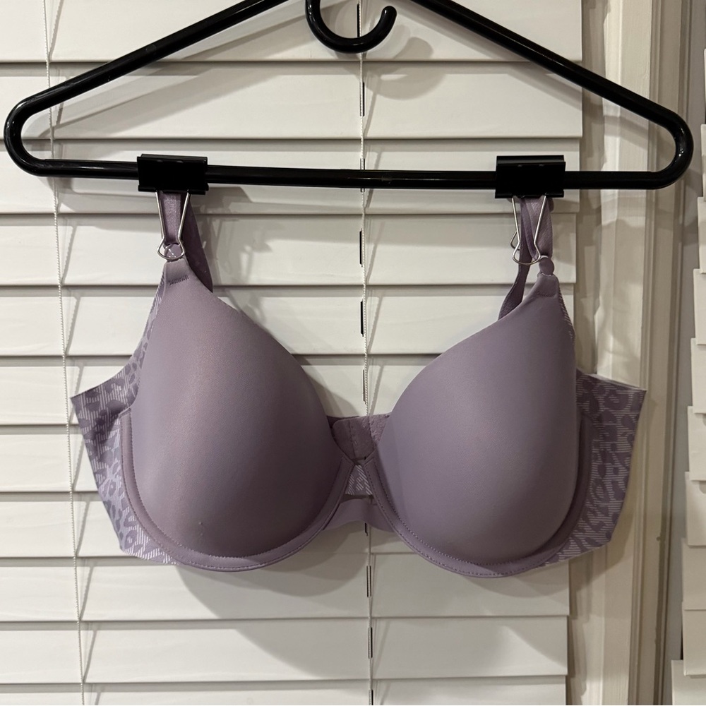 Warner's Lavender Full-Coverage Bra With Leopard Print! 💜💜